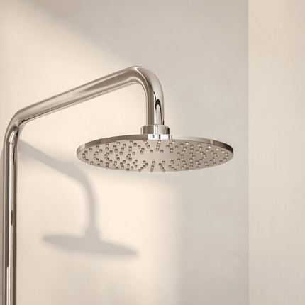 Douche à effet pluie avec mitigeur thermostatique - chrome - Vincenzo