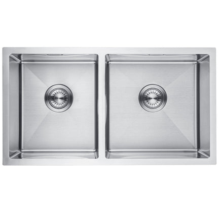 Évier double avec cuves profondes - acier inoxydable - 34-40 - Windsor