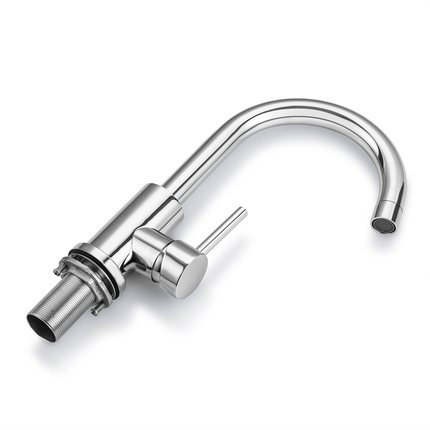 Robinet de lavabo design épuré avec aérateur innovant - chromé - Yener